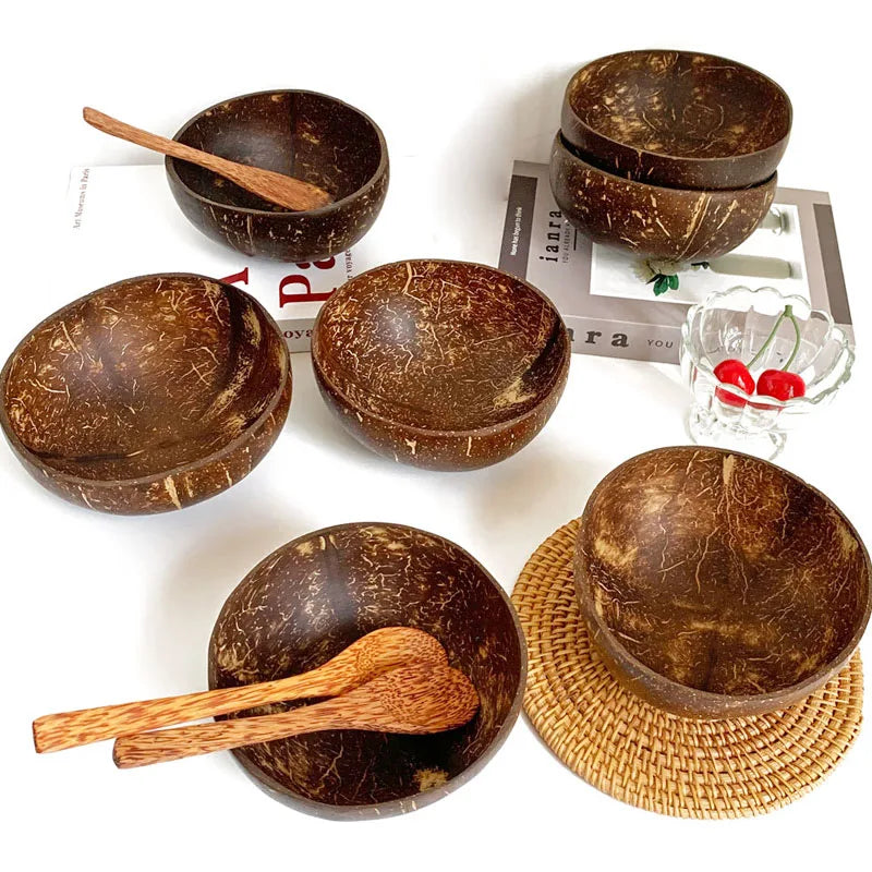 Eco-Friendly Wooden Coconut Bowl
