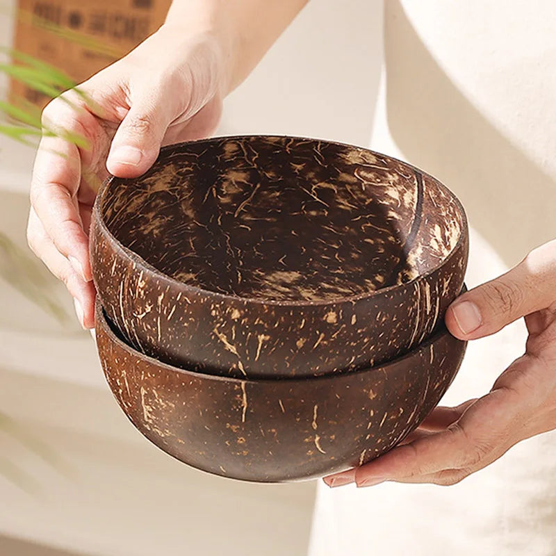 Eco-Friendly Wooden Coconut Bowl